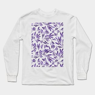 Purple leaves pattern Long Sleeve T-Shirt